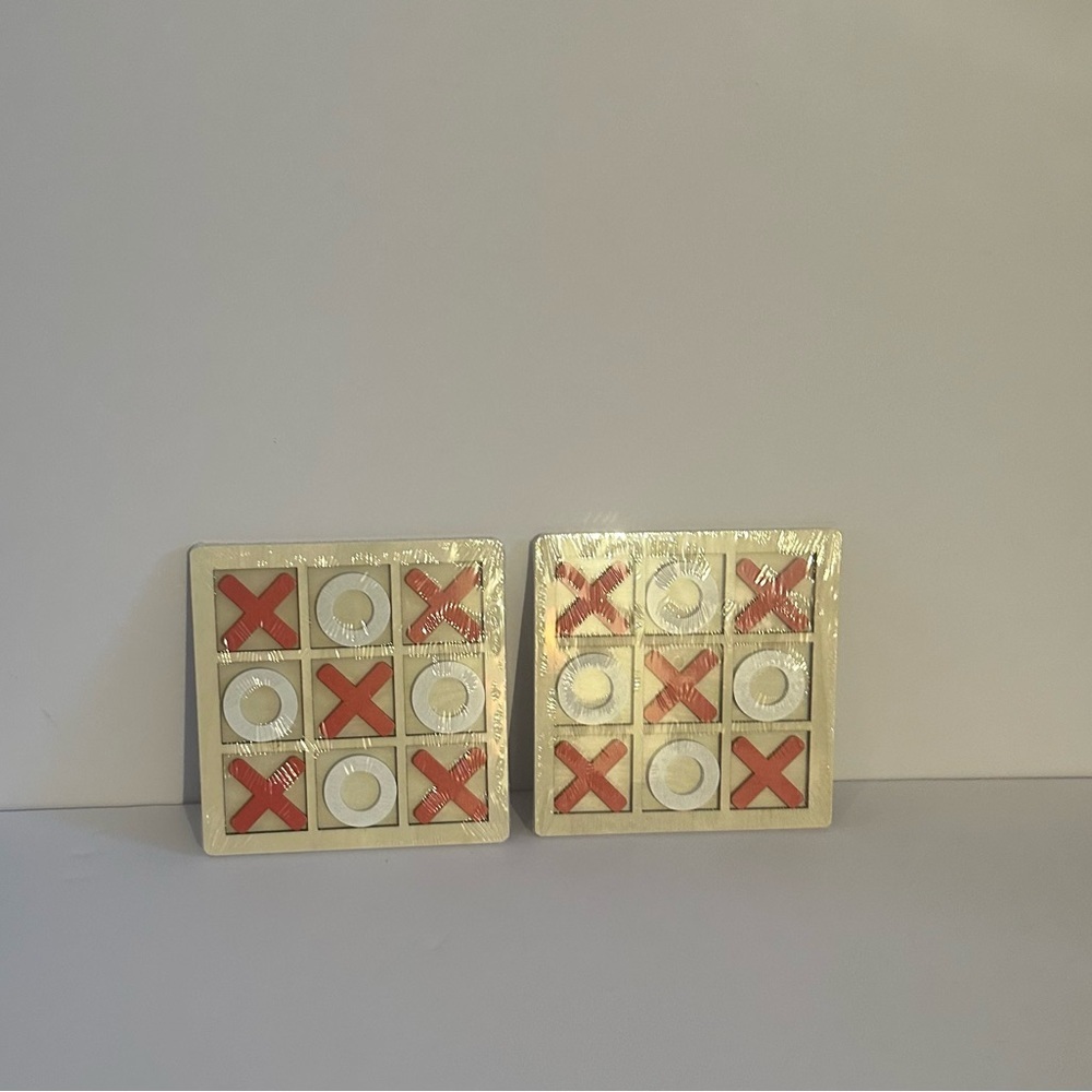 Wooden Tic Tac Toe Game Set